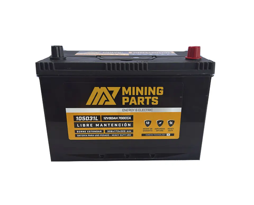 BATERIA 12V 90 AH 700 CCA BORNE POSITIVO DERECHO 1