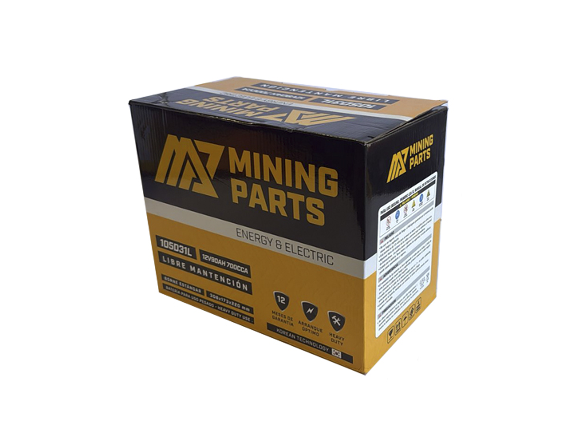 BATERIA 12V 90 AH 700 CCA BORNE POSITIVO DERECHO 4