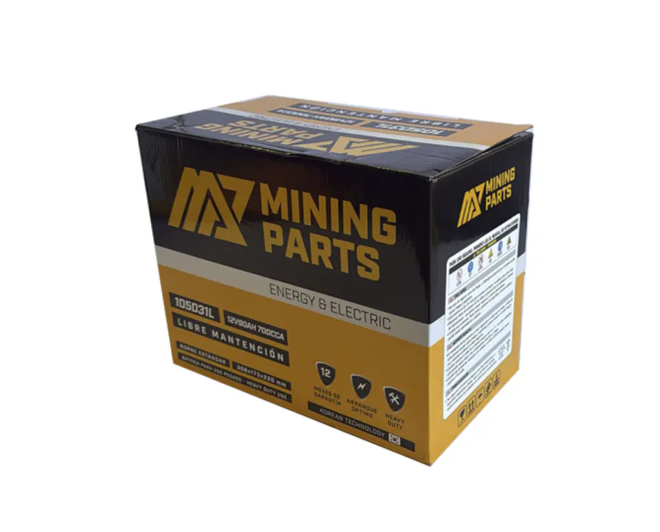 BATERIA 12V 90 AH 700 CCA BORNE POSITIVO DERECHO 4