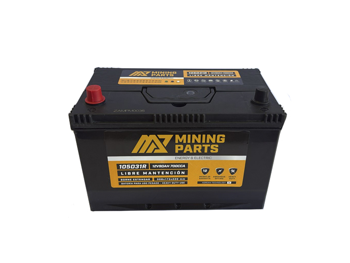 BATERIA 12V 90 AH 700 CCA BORNE POSITIVO IZQUIERDO 3