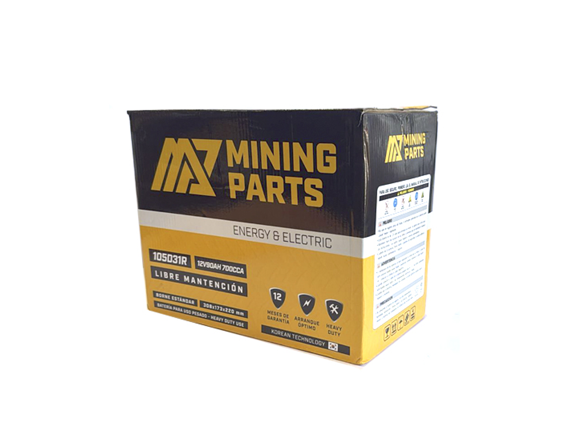 BATERIA 12V 90 AH 700 CCA BORNE POSITIVO IZQUIERDO 4