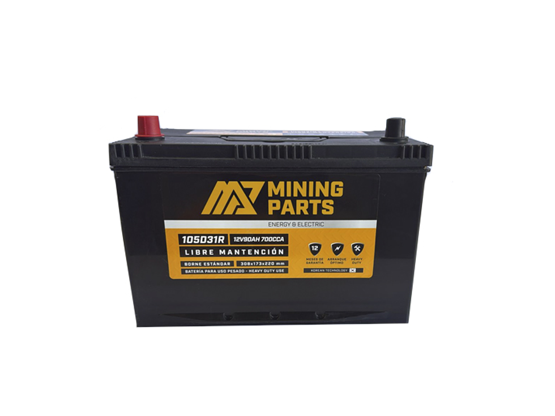 BATERIA 12V 90 AH 700 CCA BORNE POSITIVO IZQUIERDO 1