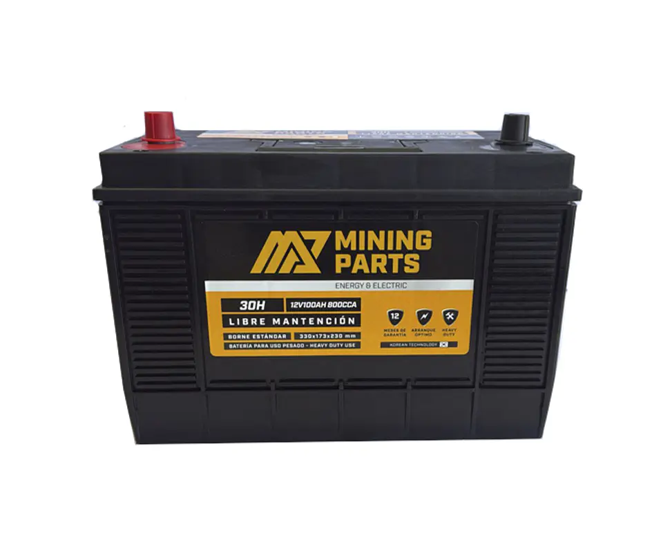 BATERIA 12V 100 AH 800 CCA BORNE CENTRADO POSITIVO IZQUIERDO 1