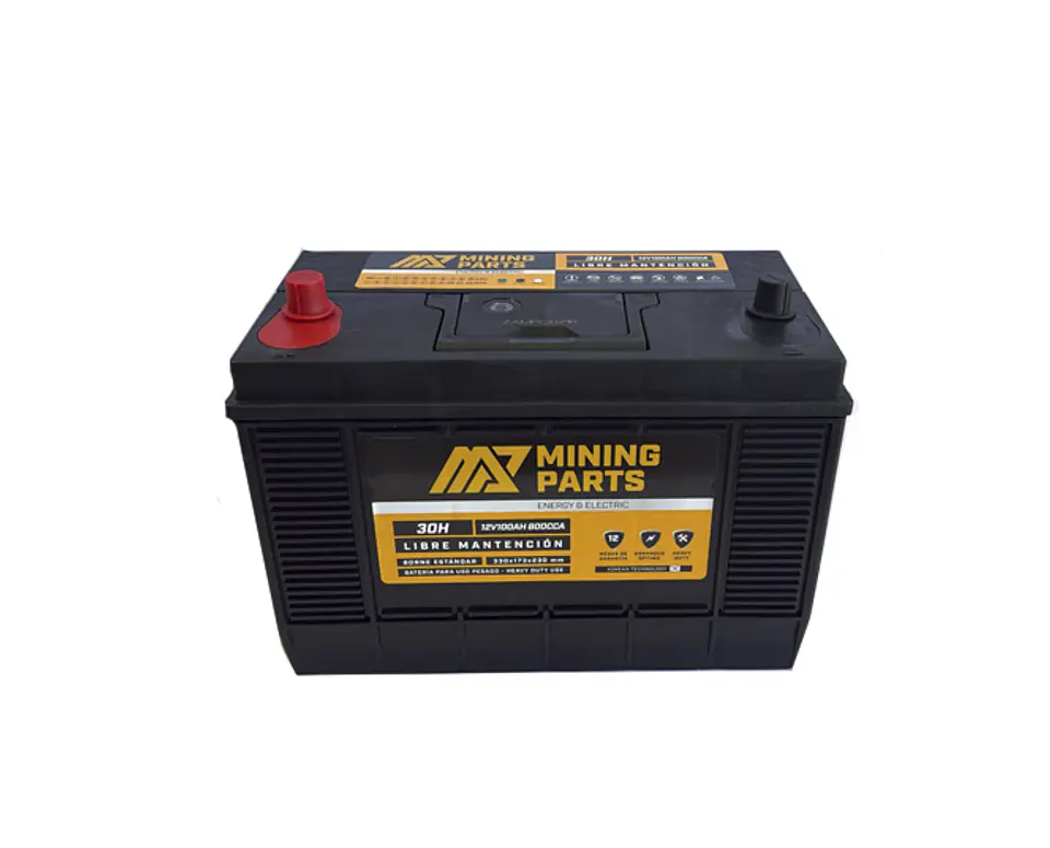 BATERIA 12V 100 AH 800 CCA BORNE CENTRADO POSITIVO IZQUIERDO 3