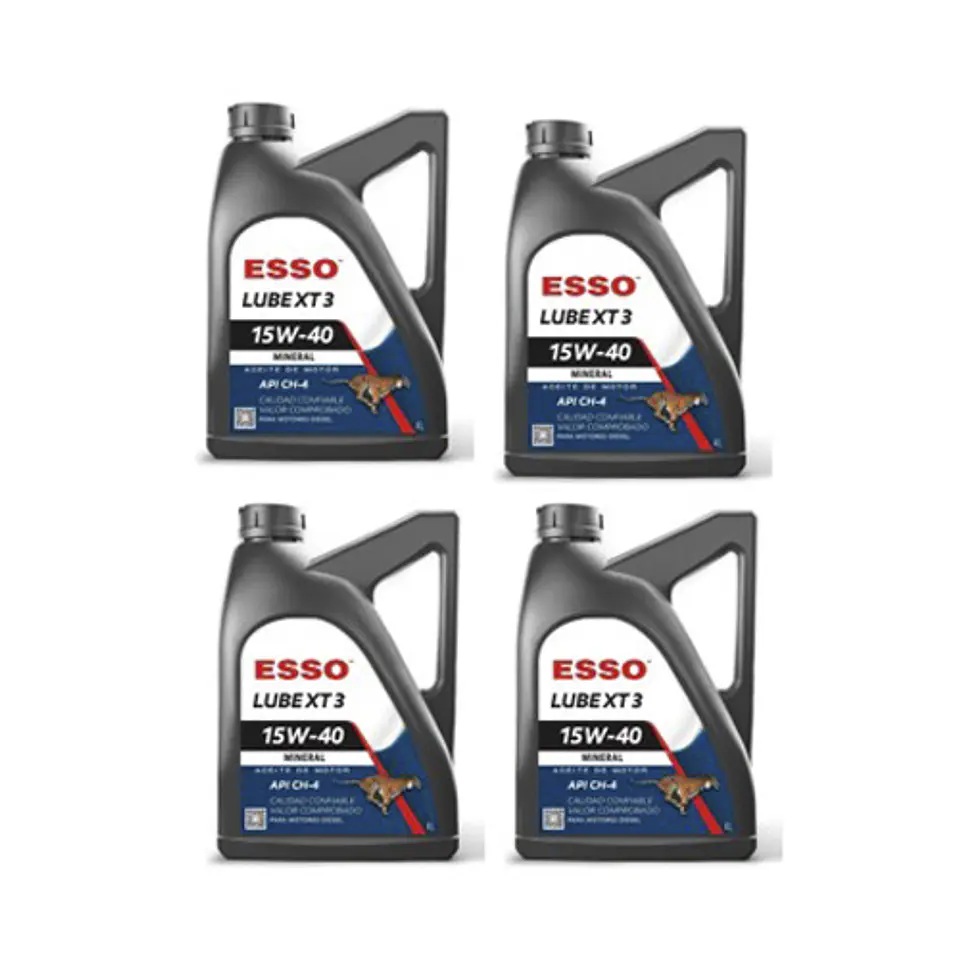 Aceite motor 106587   ESSOLUBE XT3 15W-40   4L  caja 4 unidades  1