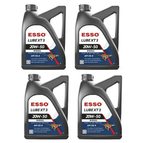 Aceite motor 106589   ESSOLUBE XT3 20W-50   4L caja 4 unidades 