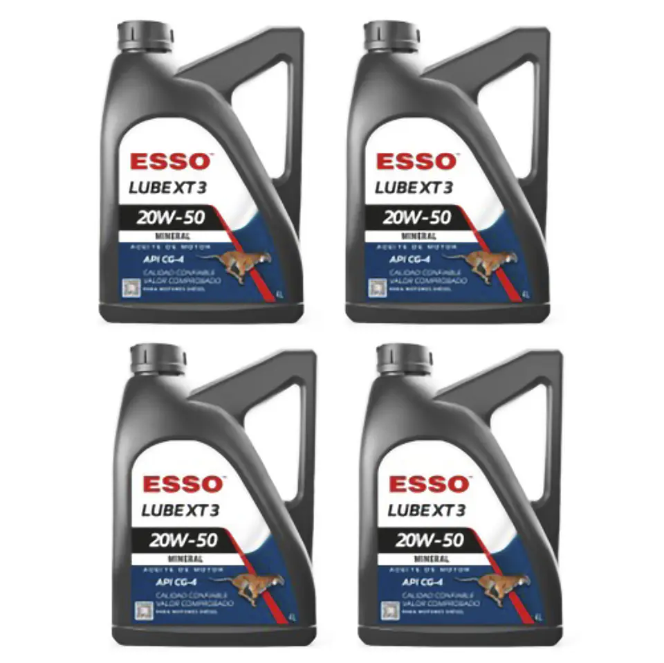 Aceite motor 106589   ESSOLUBE XT3 20W-50   4L caja 4 unidades  1