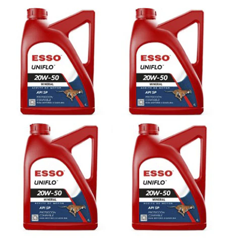 Aceite motor 106596   ESSO UNIFLO 20W-50   4L caja 4 unidades 