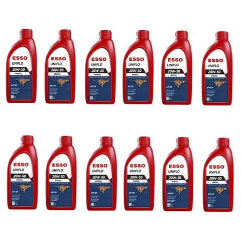 Aceite motor 106595   ESSO UNIFLO 20W-50   1L  caja 12 unidades