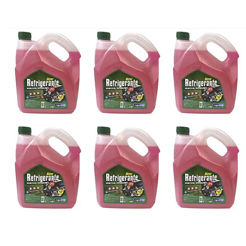 BIDON NEW COOLANT -3 ROJO 4.5 LTS., PACK 4 unidades