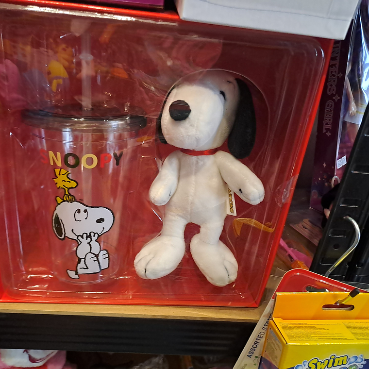 Set Vaso Peluche Snoopy 2