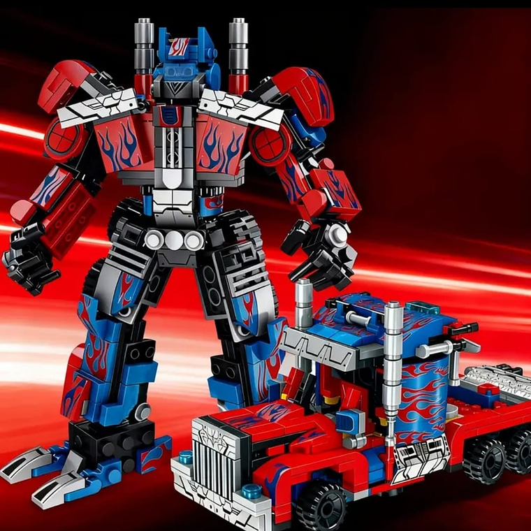 Transformers Robot y Vehículo 2 en 1 Kit de Bloques 2