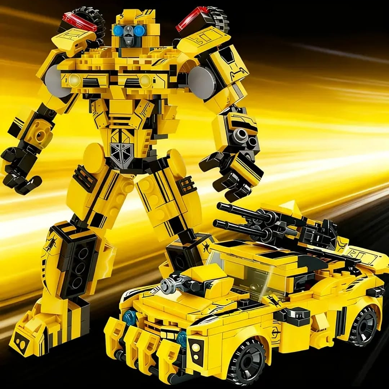 Transformers Robot y Vehículo 2 en 1 Kit de Bloques 4