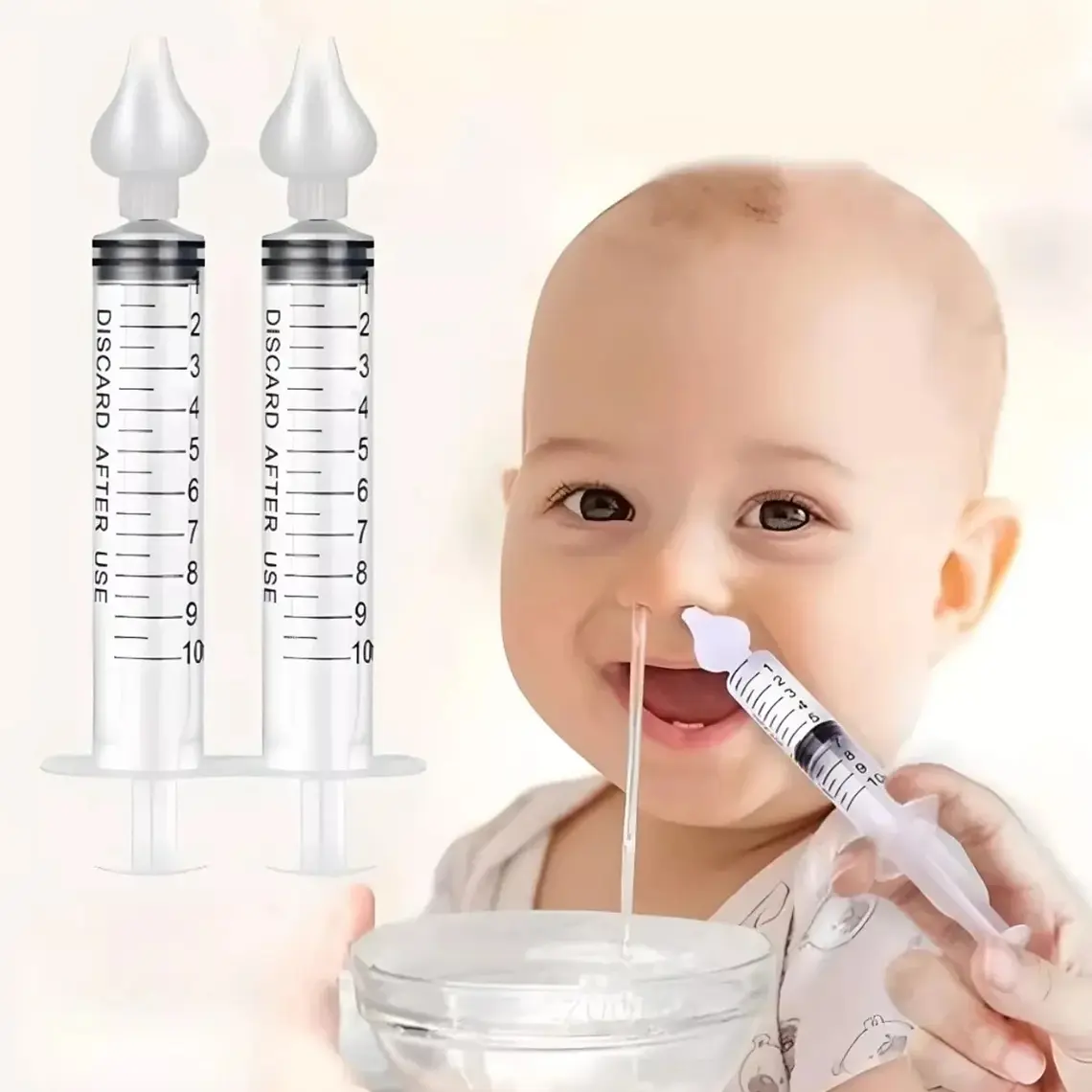 Jeringa Nasal - Limpiador Manual Saca Moco Bebé  1