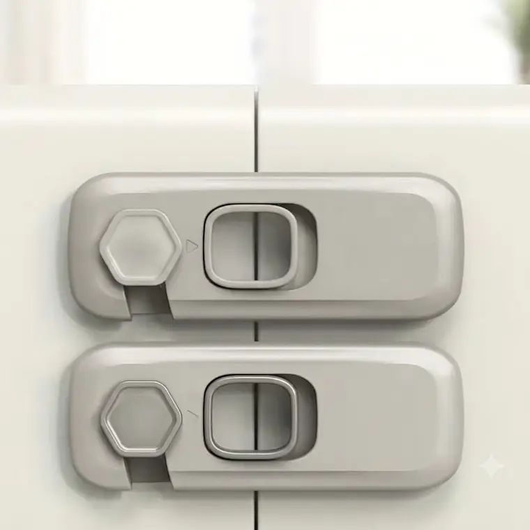 Cerradura de Seguridad para Refrigerador y Gabinetes  x2un 4