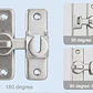 Cerradura Tipo Granero 90° y 180° Para Puerta Abatible - Miniatura 7