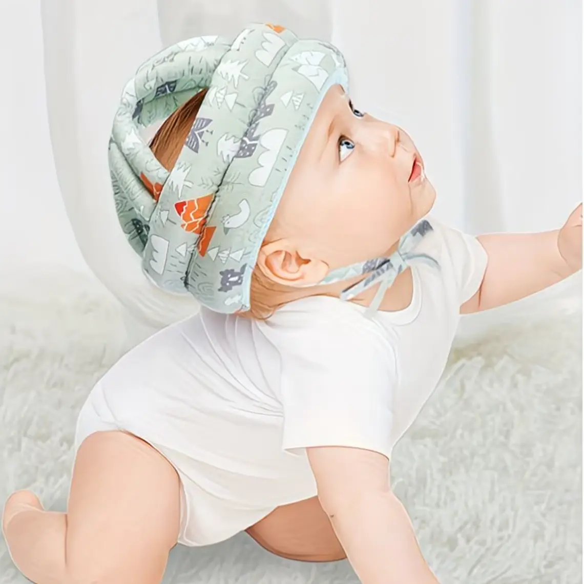 Casco Gorro Protector Anticaídas Para Niños 1