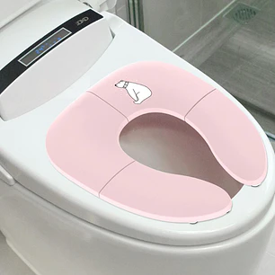 Asiento Plegable  Para Baño De Bebés Fabe Rosa