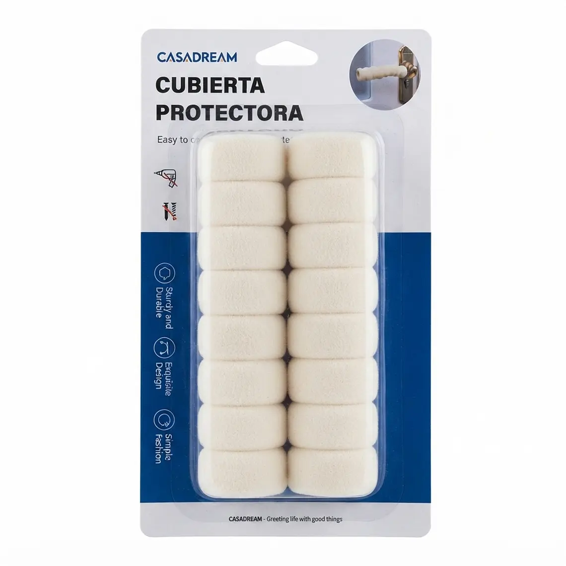 Protector de Manija Puerta Ergonómico Antideslizante Pack 3