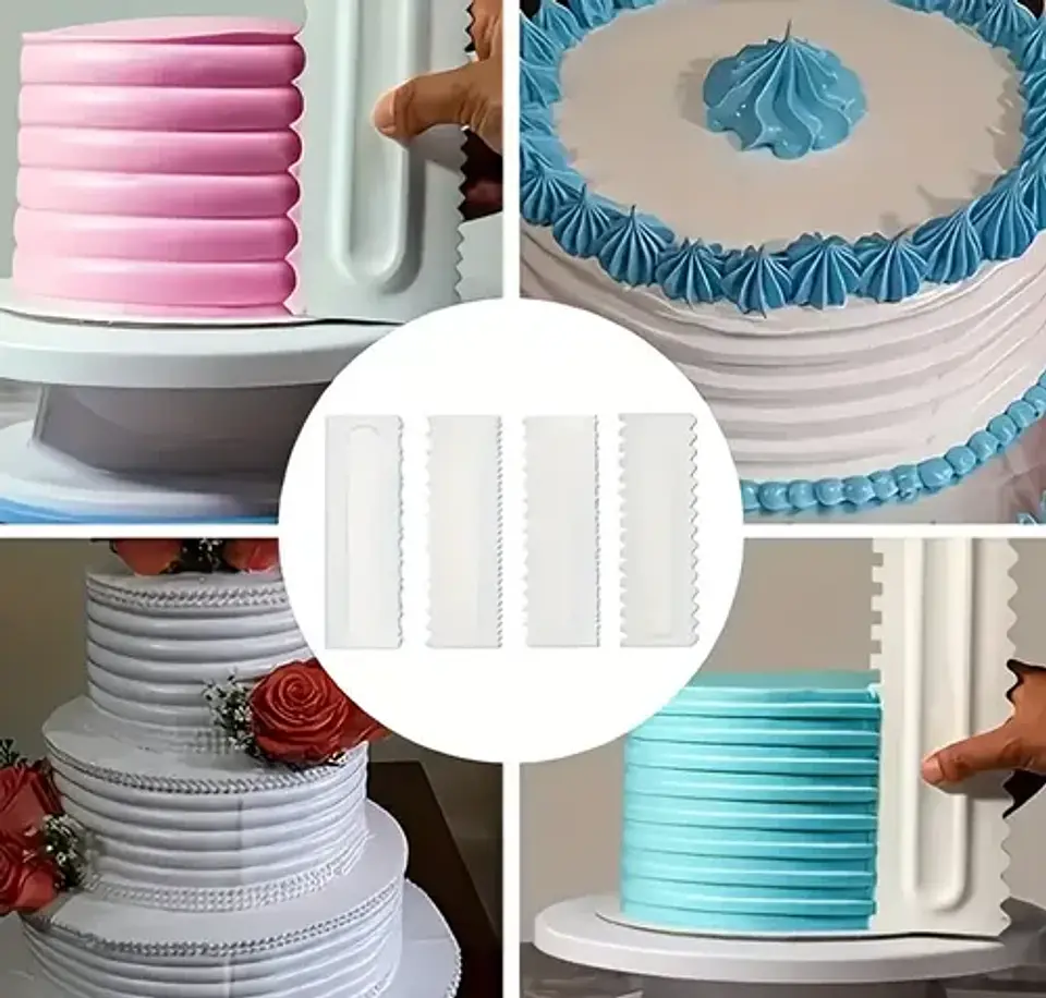Raspador Alisador Para Decorar Tortas Y Pastelería 8
