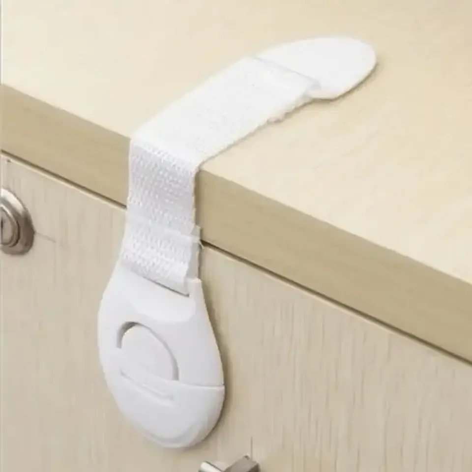6 Seguro Flexible De Proteccion Niños Cajones Puerta 1