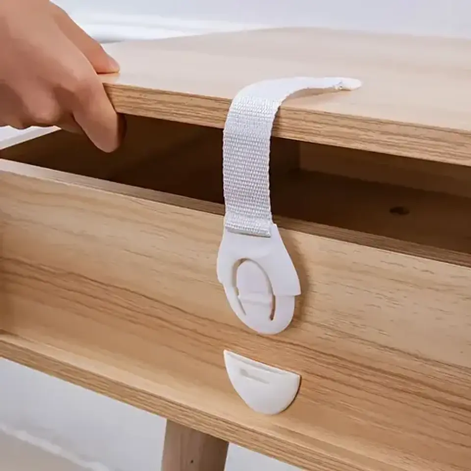 6 Seguro Flexible De Proteccion Niños Cajones Puerta 4