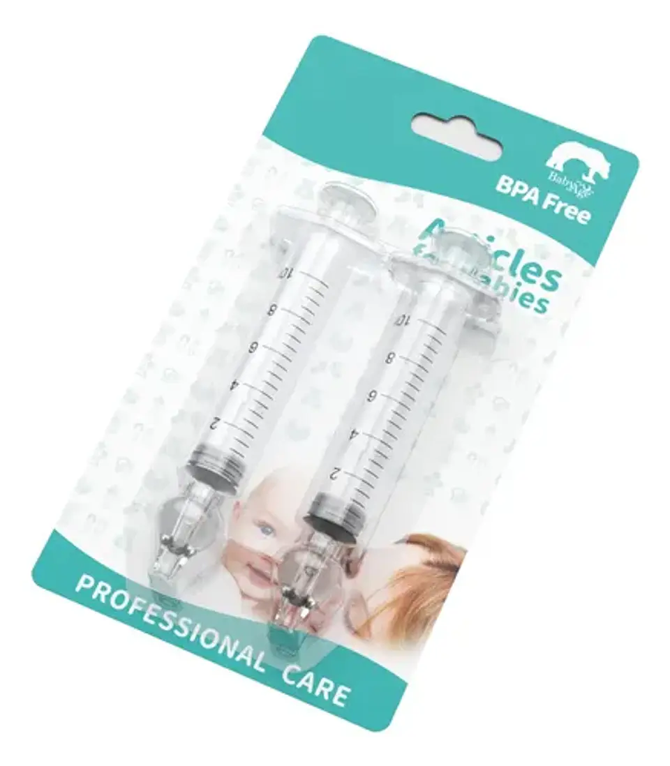 Pack X2 Jeringas Nasales - Limpiador Manual Saca Moco Bebé 5
