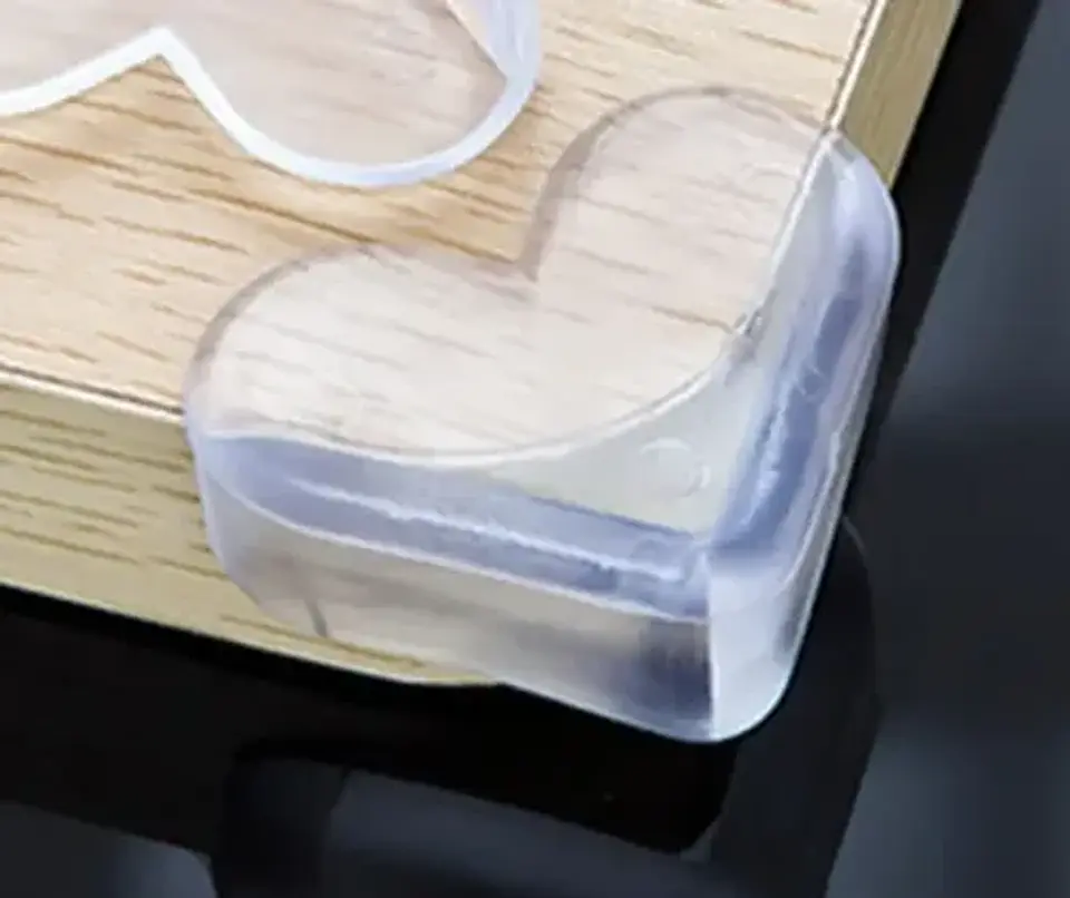 Protectores Para Esquina De Silicona X4 Corazón  1