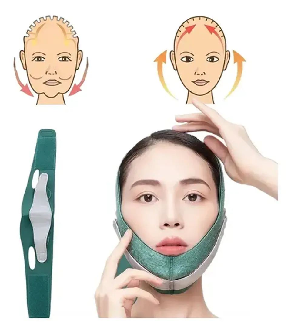 Faja Mentonera Reduce Papada Correa Adelgazante Facial Antia 6