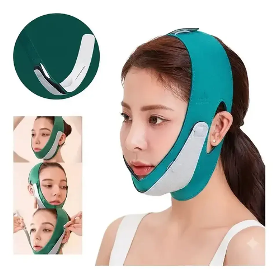 Faja Mentonera Reduce Papada Correa Adelgazante Facial Antia 8