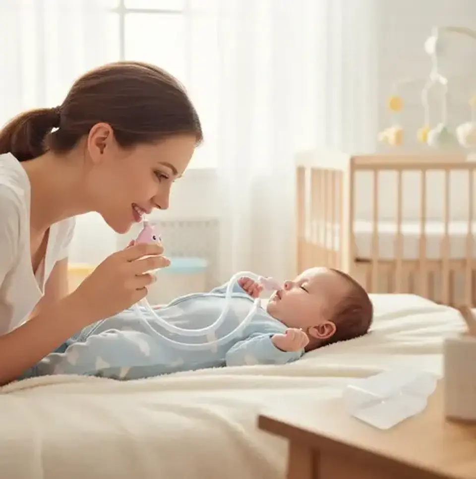 Aspirador Nasal Manual Buho Sacamocos Bebé 3