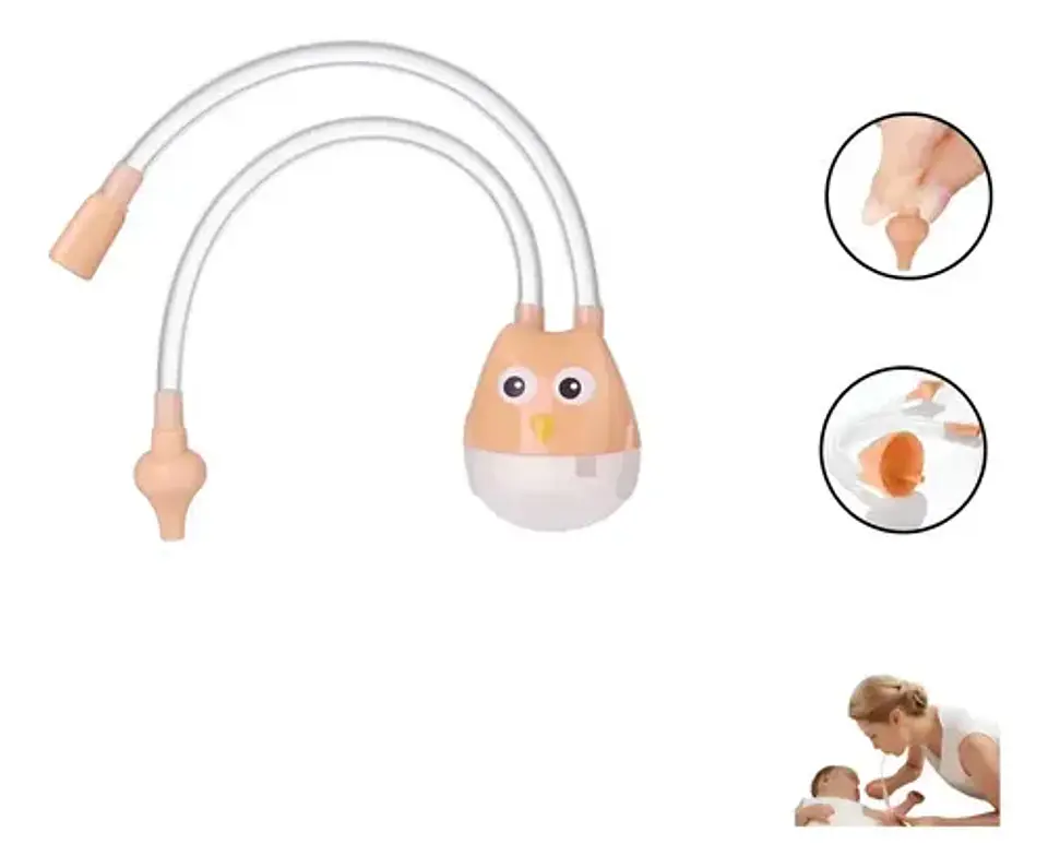 Aspirador Nasal Manual Buho Sacamocos Bebé 8