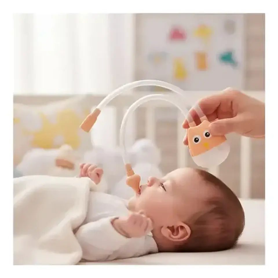 Aspirador Nasal Manual Buho Sacamocos Bebé 12