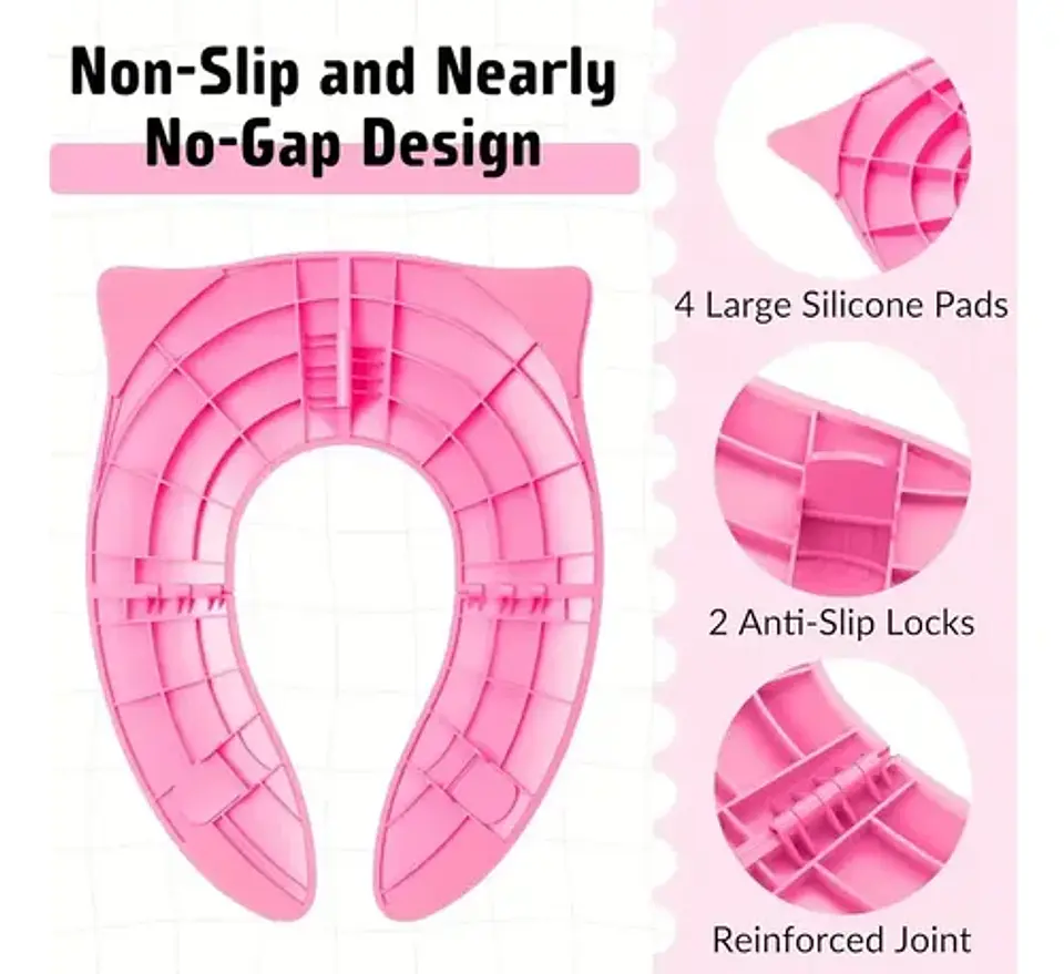 Asiento Plegable Entrenamiento Baño Para Bebés Y Niños 6