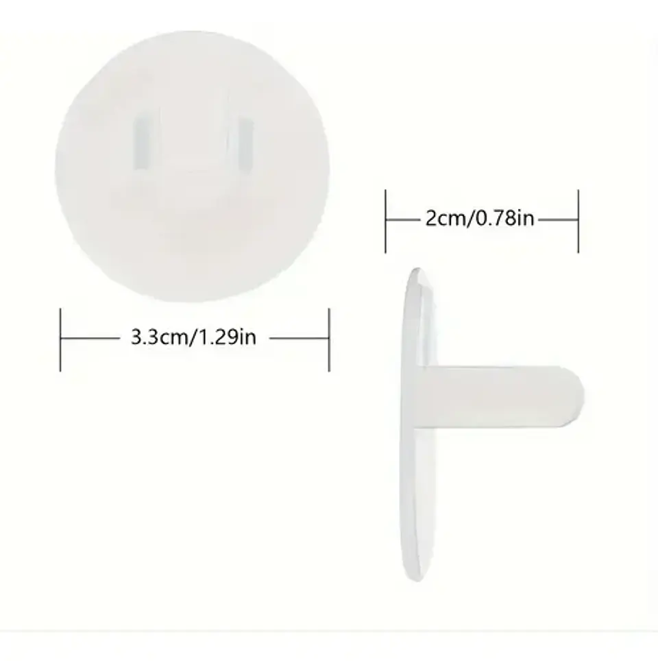 Protector Tapa Seguridad Enchufe Plano Tomacorriente 3