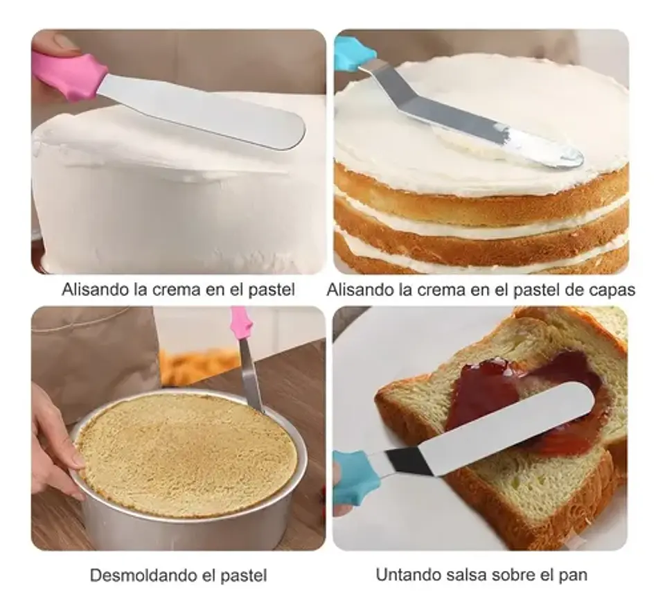 Kit De Espátulas Alisadoras De Repostería Con 3 Espátulas 1