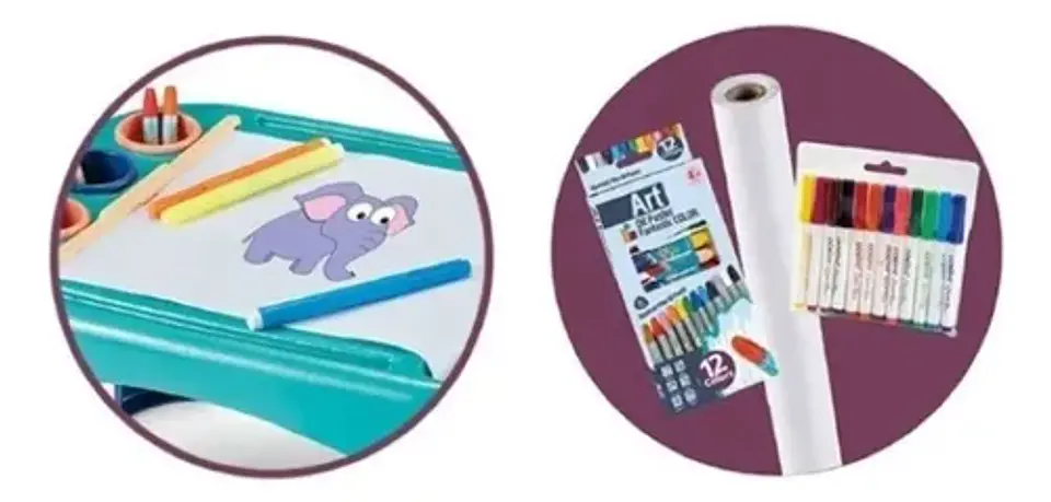 Mesa Infantil De Dibujo Con Rollo 6