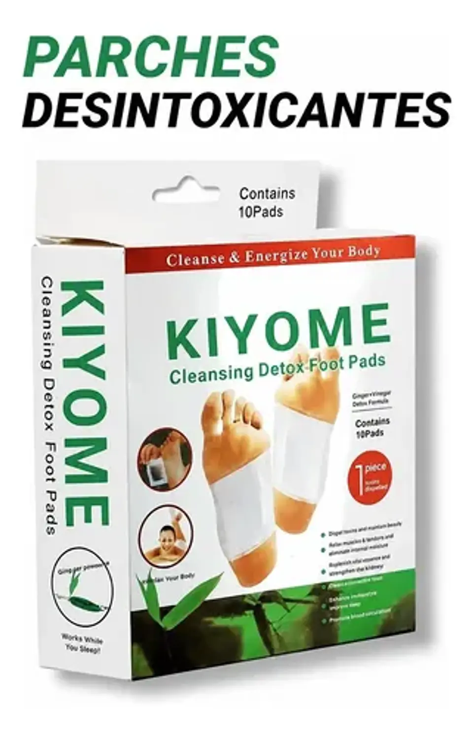 Kiyome Parches Desintoxicantes Para Pies 1