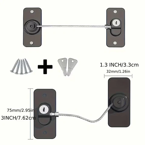 Cerraduras Adhesiva Para Refrigerador, Congelador Y Cajones