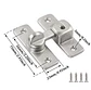 Cerradura Tipo Granero 90° Y 180° Para Puerta Abatible - Miniatura 4