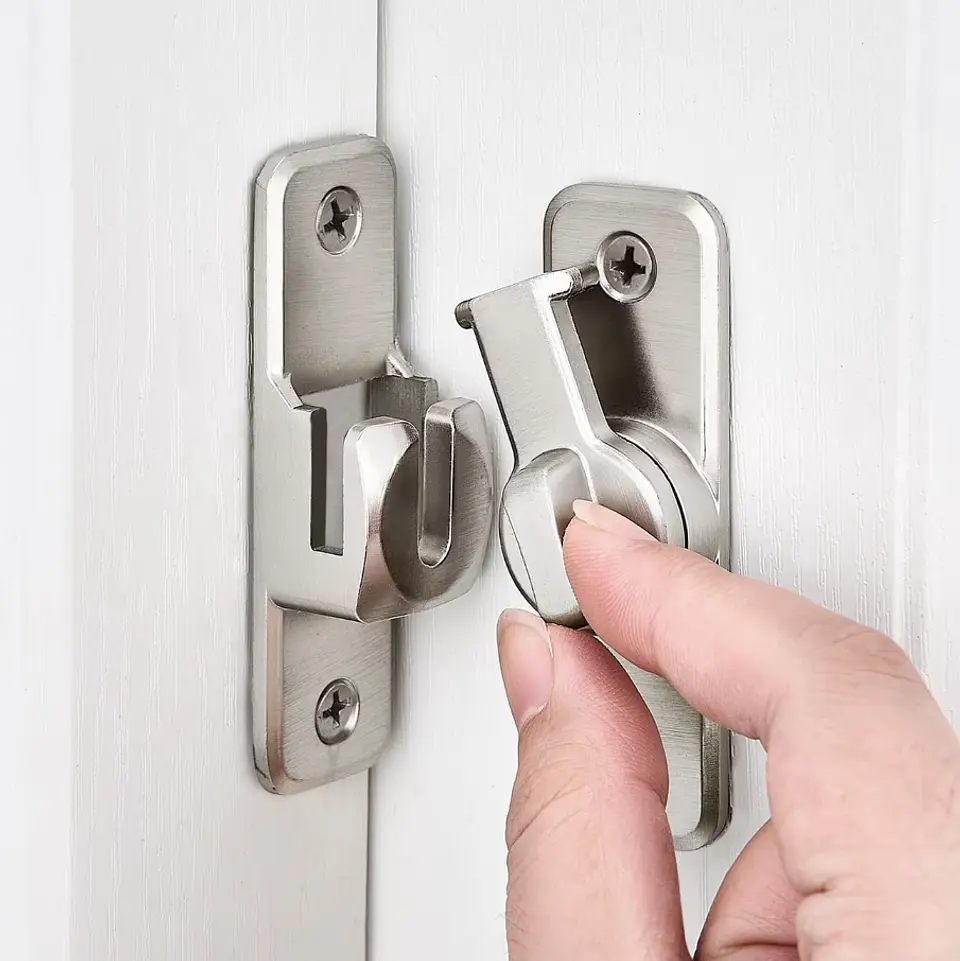 Cerradura Tipo Granero 90° Y 180° Para Puerta Abatible 1