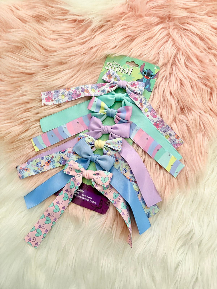 Pinches de Moñitos Stitch 1