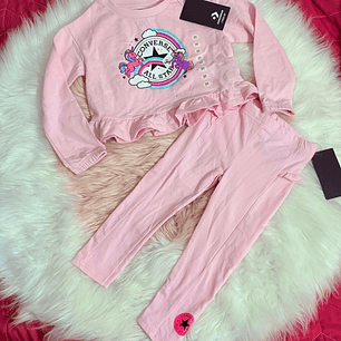 Conjunto Converse Rosado - T3