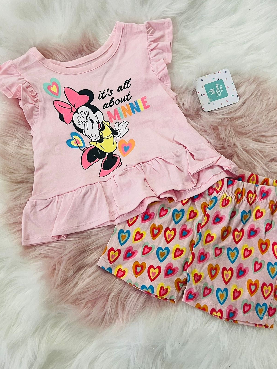 Conjunto Minnie Corazones - 24M 1