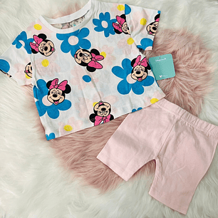 Conjunto Minnie Flores - 12M