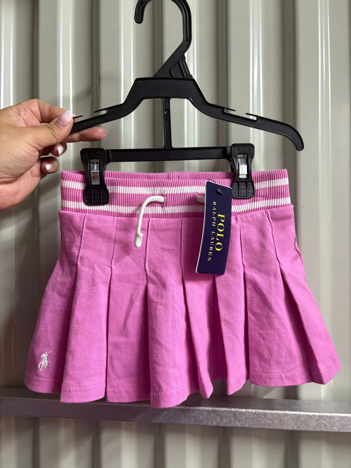 Falda Short Cotele Rosa Polo T2 1