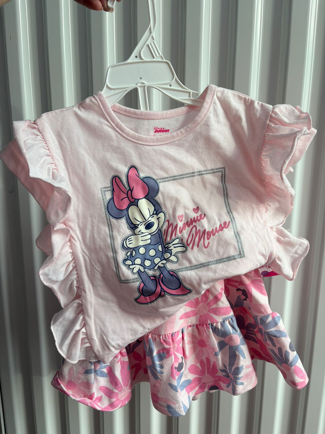 Conjunto Minnie Rosado Floral - T2 1