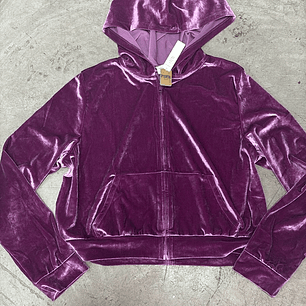 Poleron Terciopelo Morado XL PINK
