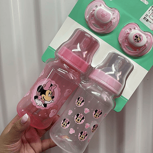 Pack Mamaderas + Tetes Minnie