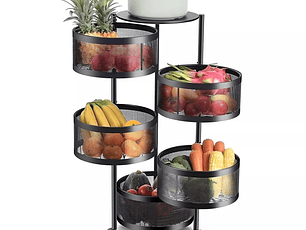 Carrito Organizador de Cocina Multiusos con Ruedas
